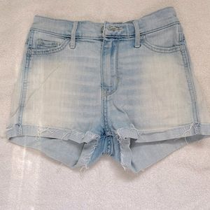 Hollister high rise denim shorts